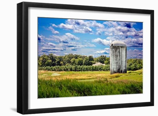 Golf Course and Silo Upstate NY-null-Framed Photo