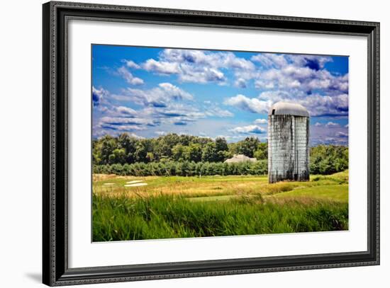 Golf Course and Silo Upstate NY-null-Framed Photo