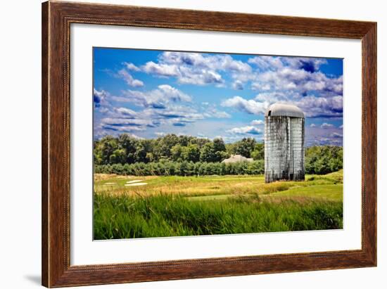 Golf Course and Silo Upstate NY-null-Framed Photo