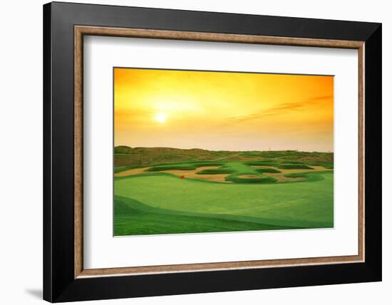 Golf Course at Dusk, Harborside International Golf Center, Chicago, Cook County, Illinois, USA-null-Framed Photographic Print