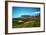 Golf Course at Foot of Mountain Range Scottsdale Arizona-null-Framed Photo