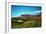 Golf Course at Foot of Mountain Range Scottsdale Arizona-null-Framed Photo