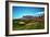 Golf Course at Foot of Mountain Range Scottsdale Arizona-null-Framed Photo