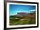 Golf Course at Foot of Mountain Range Scottsdale Arizona-null-Framed Photo