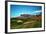 Golf Course at Foot of Mountain Range Scottsdale Arizona-null-Framed Photo