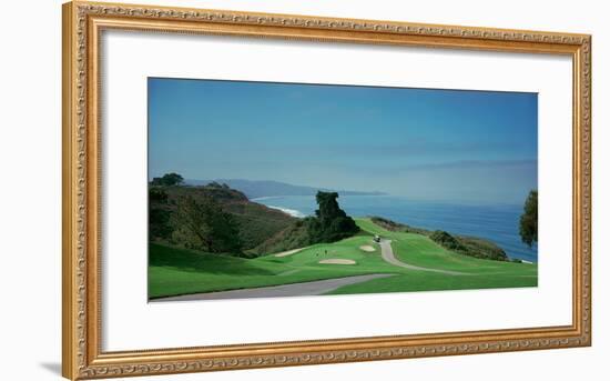 Golf Course at the Coast, Torrey Pines Golf Course, San Diego, California, USA-null-Framed Photographic Print