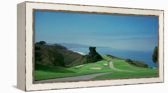 Golf Course at the Coast, Torrey Pines Golf Course, San Diego, California, USA-null-Framed Premier Image Canvas