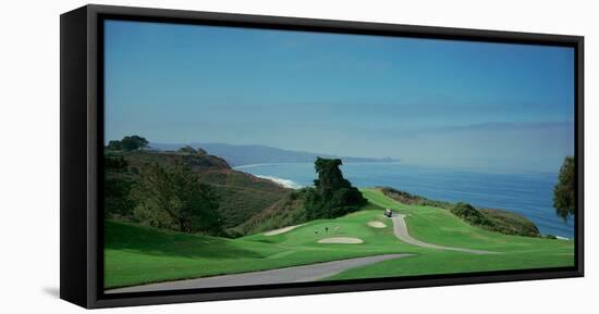 Golf Course at the Coast, Torrey Pines Golf Course, San Diego, California, USA-null-Framed Premier Image Canvas