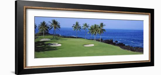 Golf Course at the Oceanside, Kona Country Club Ocean Course, Kailua Kona, Hawaii, USA-null-Framed Photographic Print