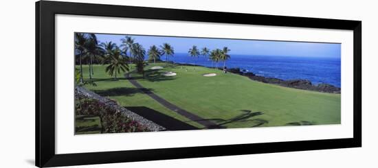 Golf Course at the Oceanside, Kona Country Club Ocean Course, Kailua Kona, Hawaii, USA--Framed Photographic Print