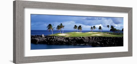 Golf Course at the Seaside, Hawaii, USA-null-Framed Photographic Print