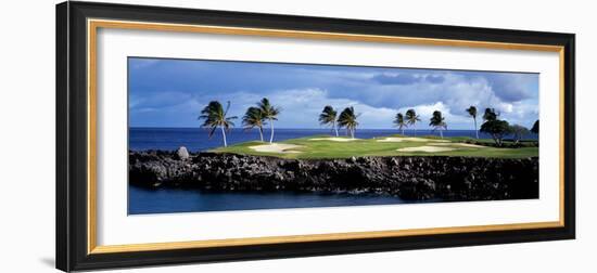 Golf Course at the Seaside, Hawaii, USA-null-Framed Photographic Print