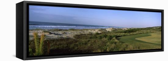 Golf Course at the Seaside, Kiawah Island Golf Resort, Kiawah Island, Charleston County-null-Framed Premier Image Canvas