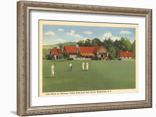 Golf Course, Chenango, Binghamton, New York-null-Framed Art Print