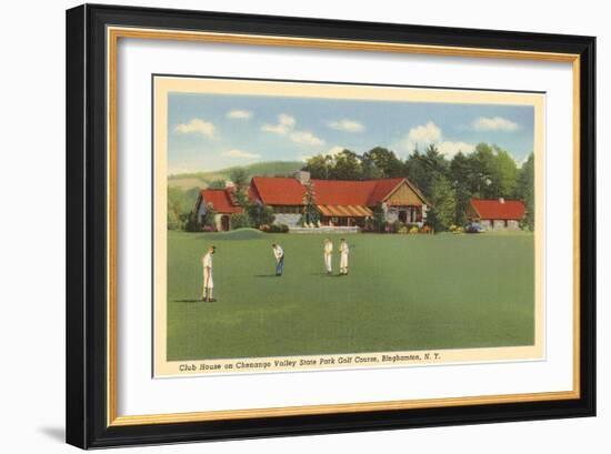 Golf Course, Chenango, Binghamton, New York-null-Framed Art Print