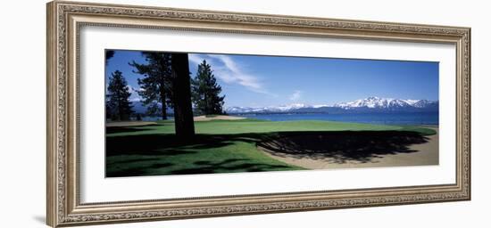 Golf Course, Edgewood Tahoe Golf Course, Stateline, Douglas County, Nevada, USA-null-Framed Photographic Print