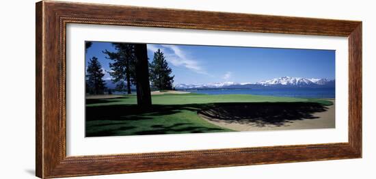 Golf Course, Edgewood Tahoe Golf Course, Stateline, Douglas County, Nevada, USA-null-Framed Photographic Print