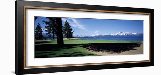 Golf Course, Edgewood Tahoe Golf Course, Stateline, Douglas County, Nevada, USA-null-Framed Photographic Print