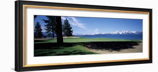 Golf Course, Edgewood Tahoe Golf Course, Stateline, Douglas County, Nevada, USA-null-Framed Photographic Print