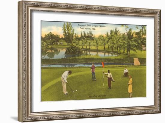 Golf Course, Ft. Myers, Florida-null-Framed Premium Giclee Print