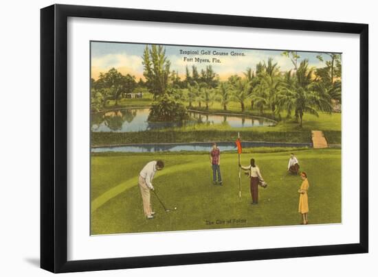 Golf Course, Ft. Myers, Florida-null-Framed Premium Giclee Print