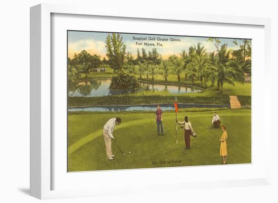 Golf Course, Ft. Myers, Florida-null-Framed Premium Giclee Print