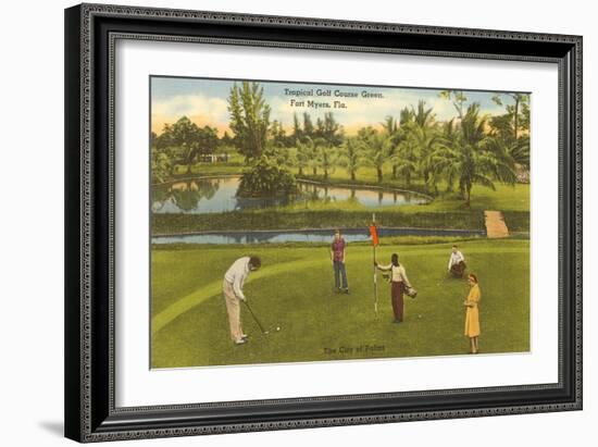 Golf Course, Ft. Myers, Florida-null-Framed Premium Giclee Print