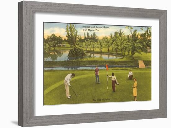 Golf Course, Ft. Myers, Florida-null-Framed Art Print