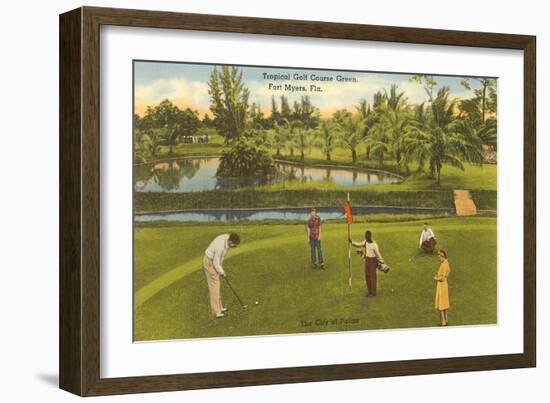 Golf Course, Ft. Myers, Florida-null-Framed Art Print