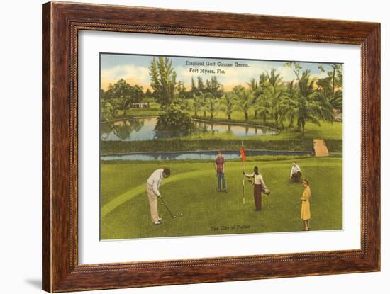 Golf Course, Ft. Myers, Florida-null-Framed Art Print