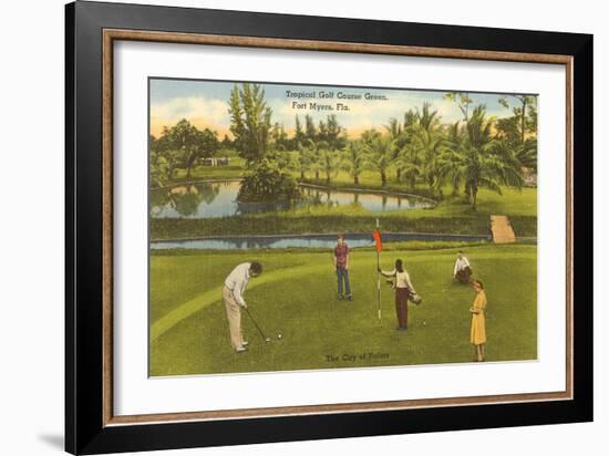 Golf Course, Ft. Myers, Florida-null-Framed Art Print