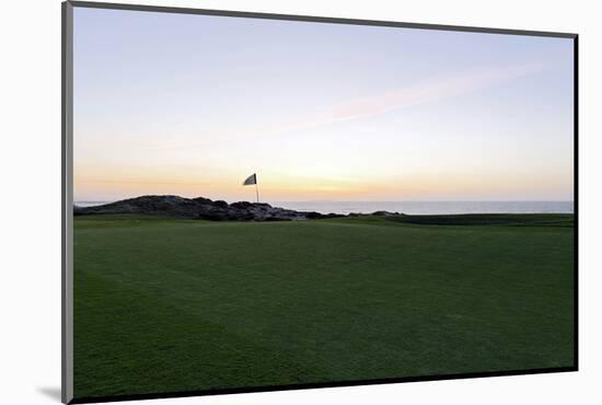 Golf Course, Green after Sunset, Praia D'El Rey, Marriott Golf and Beach Resort, Atlantic Coast-Axel Schmies-Mounted Photographic Print