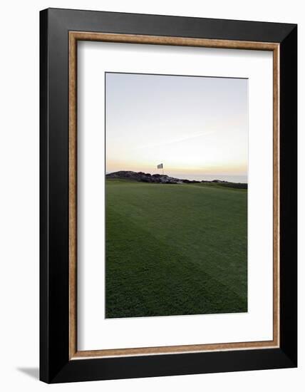 Golf Course, Green after Sunset, Praia D'El Rey, Marriott Golf and Beach Resort, Atlantic Coast-Axel Schmies-Framed Photographic Print