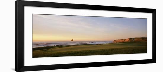 Golf Course on the Coast, Half Moon Bay, California, USA-null-Framed Photographic Print