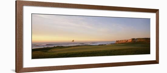 Golf Course on the Coast, Half Moon Bay, California, USA-null-Framed Photographic Print