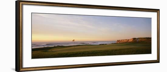 Golf Course on the Coast, Half Moon Bay, California, USA-null-Framed Photographic Print