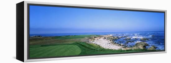 Golf Course on the Coast, Monterey Peninsula, Monterey, California, USA-null-Framed Stretched Canvas