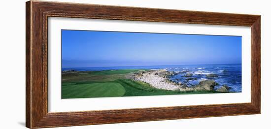 Golf Course on the Coast, Monterey Peninsula, Monterey, California, USA-null-Framed Photographic Print