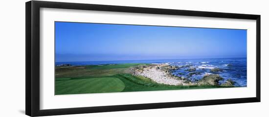 Golf Course on the Coast, Monterey Peninsula, Monterey, California, USA-null-Framed Photographic Print