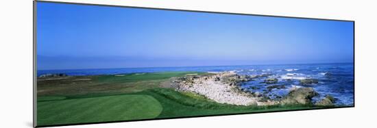 Golf Course on the Coast, Monterey Peninsula, Monterey, California, USA-null-Mounted Photographic Print