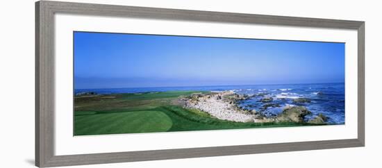 Golf Course on the Coast, Monterey Peninsula, Monterey, California, USA-null-Framed Photographic Print