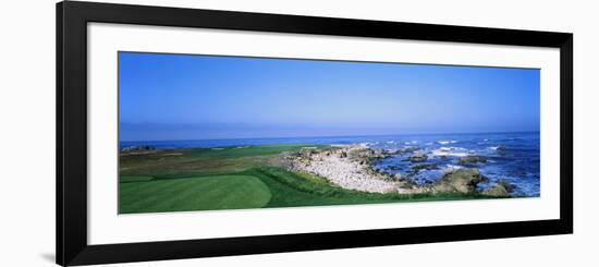 Golf Course on the Coast, Monterey Peninsula, Monterey, California, USA-null-Framed Photographic Print