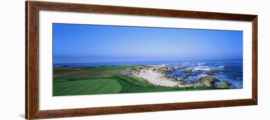 Golf Course on the Coast, Monterey Peninsula, Monterey, California, USA-null-Framed Photographic Print