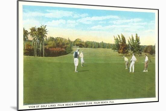 Golf Course, Palm Beach, Florida-null-Mounted Art Print