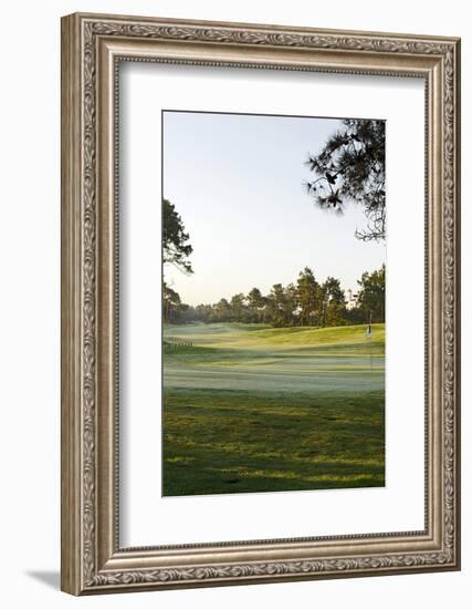 Golf Course with Ground Fog, Praia D'El Rey, Atlantic Coast-Axel Schmies-Framed Photographic Print