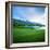 Golf Course with Mountain Range in the Background, Teton Pines Golf Course, Jackson, Wyoming, USA-null-Framed Photographic Print