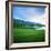 Golf Course with Mountain Range in the Background, Teton Pines Golf Course, Jackson, Wyoming, USA-null-Framed Photographic Print