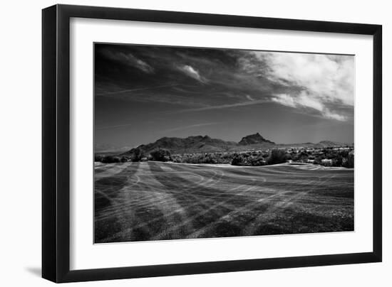 Golf CourseScottsdale Arizona b/w-null-Framed Photo