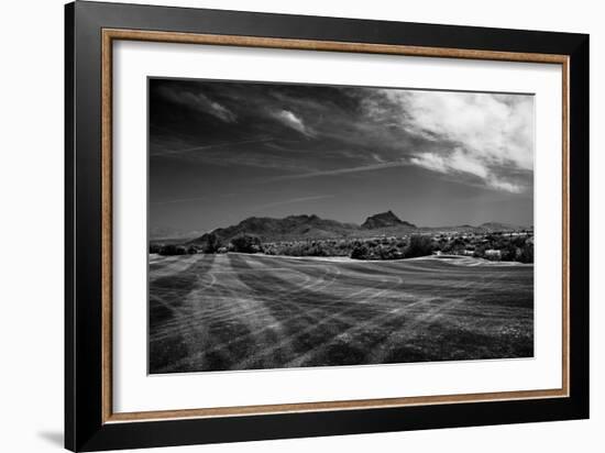 Golf CourseScottsdale Arizona b/w-null-Framed Photo