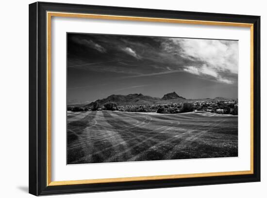 Golf CourseScottsdale Arizona b/w-null-Framed Photo